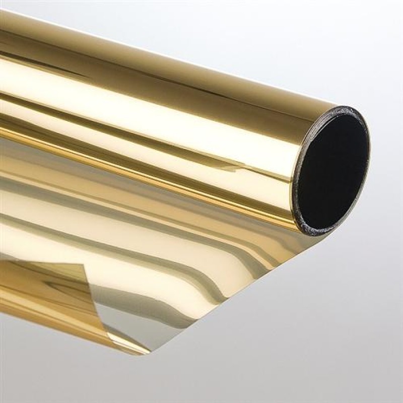 Sonnenschutzfolie mit Spiegeleffekt 75 x 300cm gold/bronze Selbstklebend